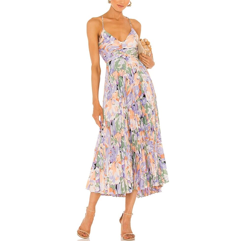 Astr The Label Floral Multicolor Blythe Dress Size S